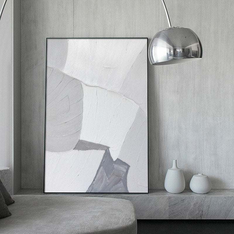 Black Minimalist Abstract Canvas Wall Art MEXU6 wall art